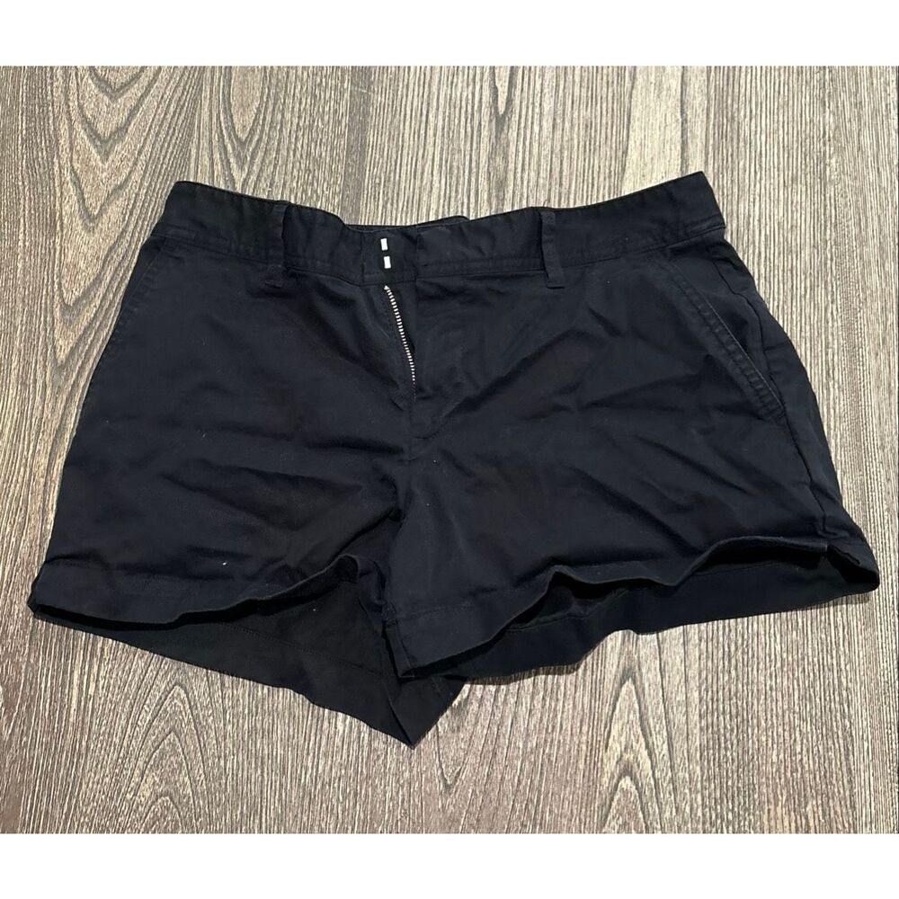Gap Womens City Shorts High Rise Flat Front Cotton Blend Stretch Black Size 2